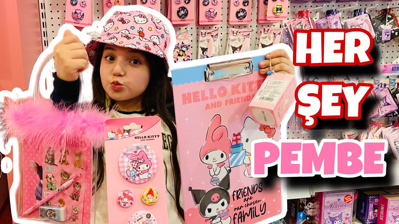 HER ŞEY PEMBE !! KIRTASİYE ALIŞVERİŞİ