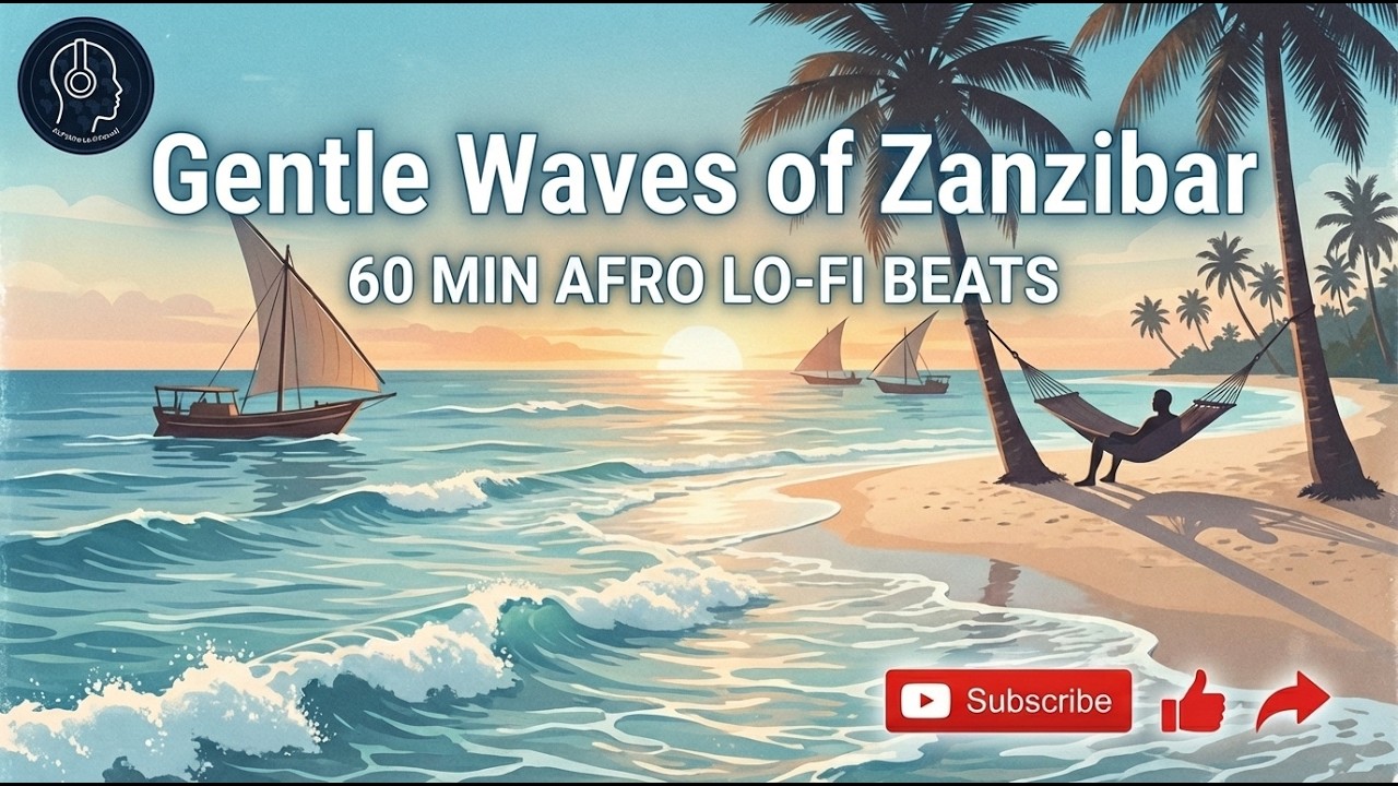 Gentle Waves of Zanzibar: 60 Minutes of Relaxing with Afro Lo-fi Sounds for Unwinding on a Weekend