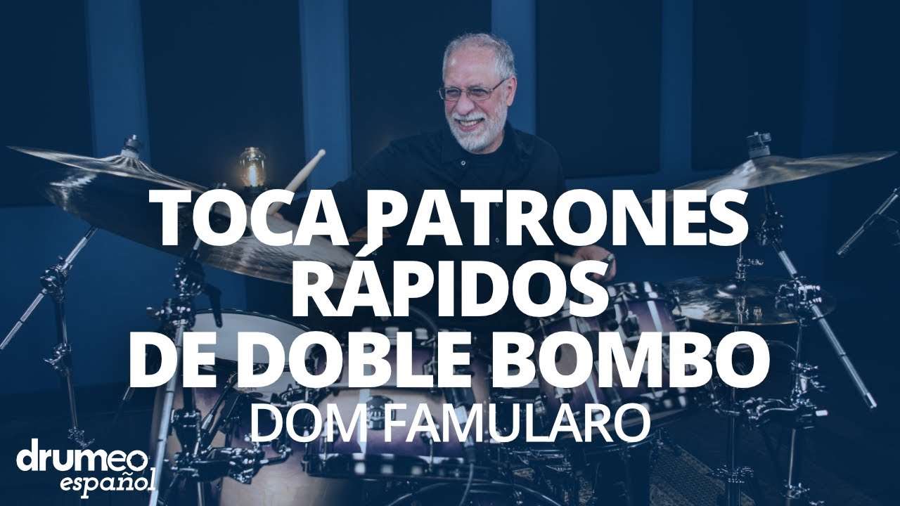 Toca patrones RÁPIDOS de doble bombo (Dom Famularo)