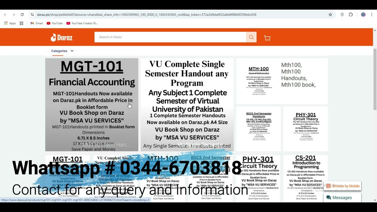 How to order vu books, vu book shop, VU book shop on daraz, vu books on Cash on Delivery, #vubooks