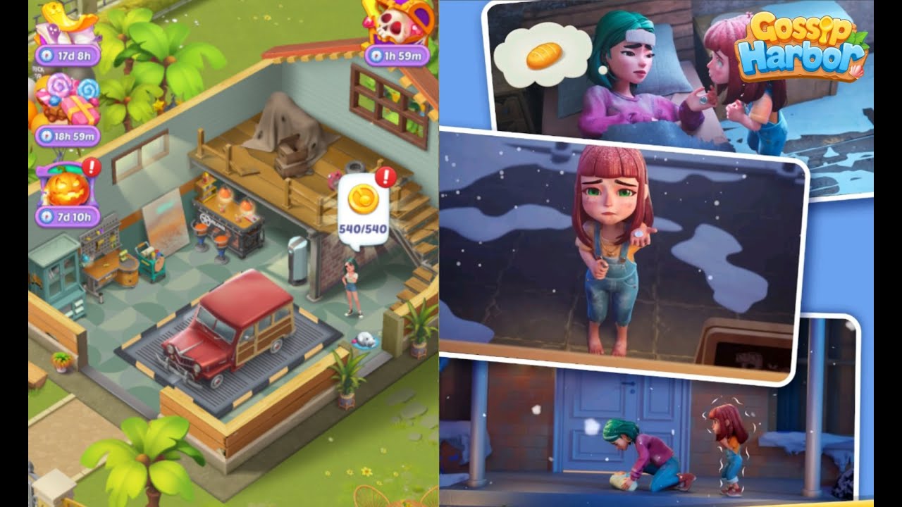 Gossip Harbor : Merge Game /🍰☕️ Day 98  Level 84  Part 98 🥖🍞