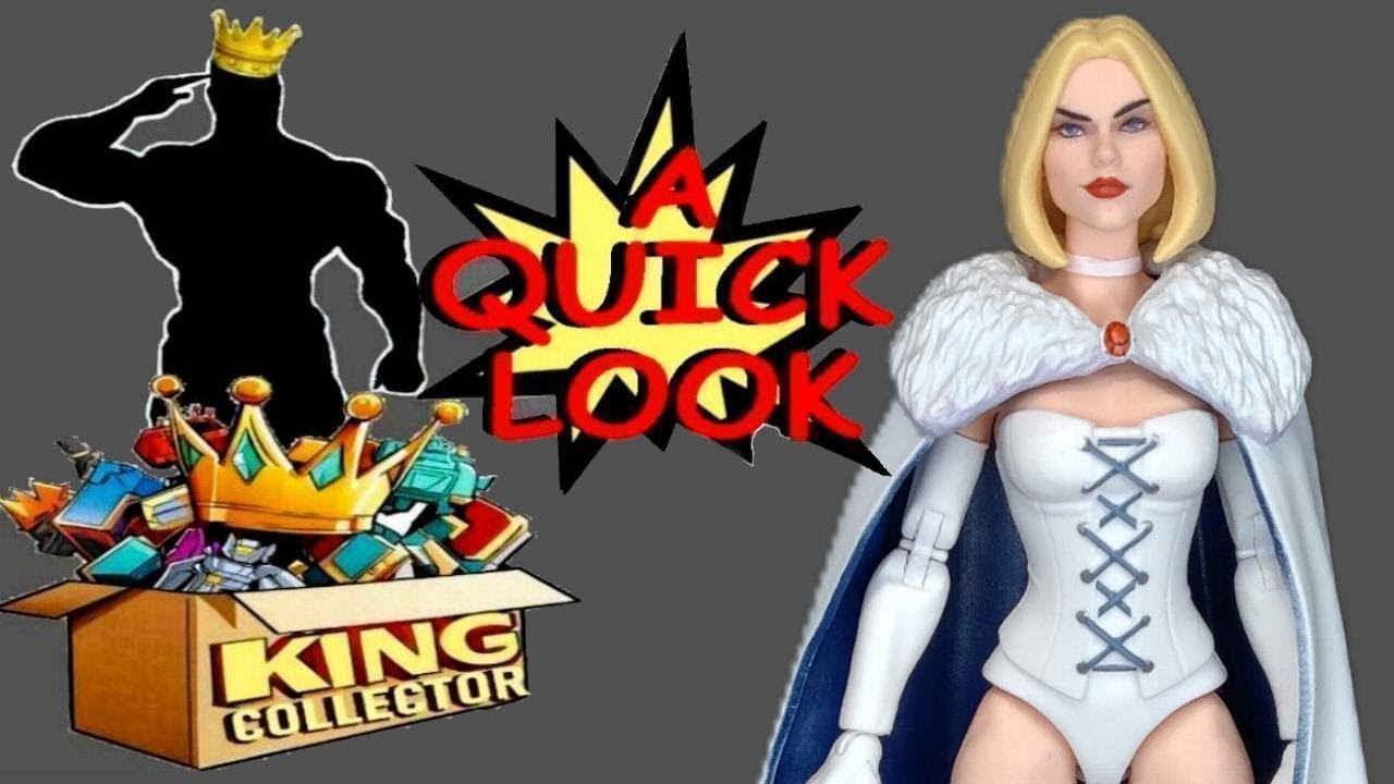 Emma Frost White Queen Marvel Legends Hasbro X-Men 97 Comics Action Figure Quick Look Review