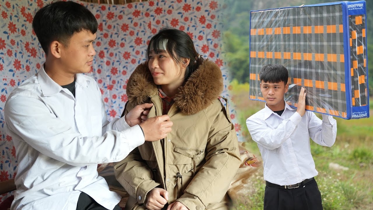 Engineer Binh's warm gift for a single mother when winter comes - repairing a bridge over a stream