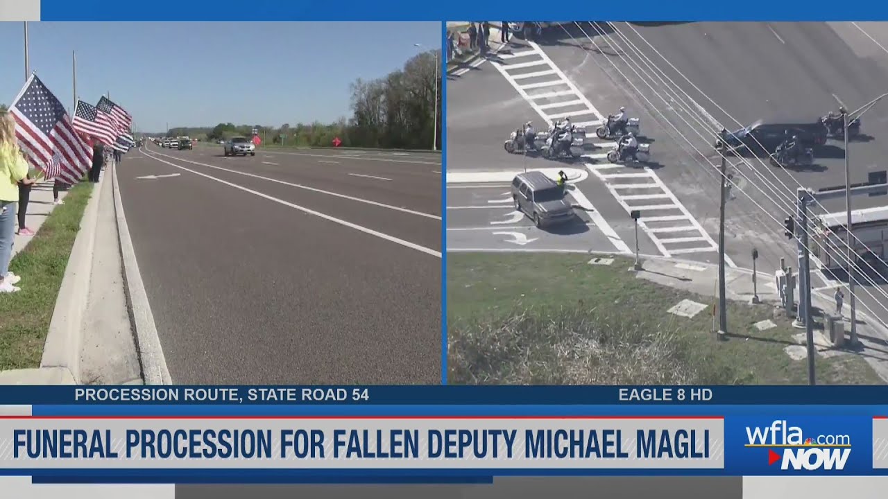 Procession for fallen Pinellas County Deputy Michael Magli