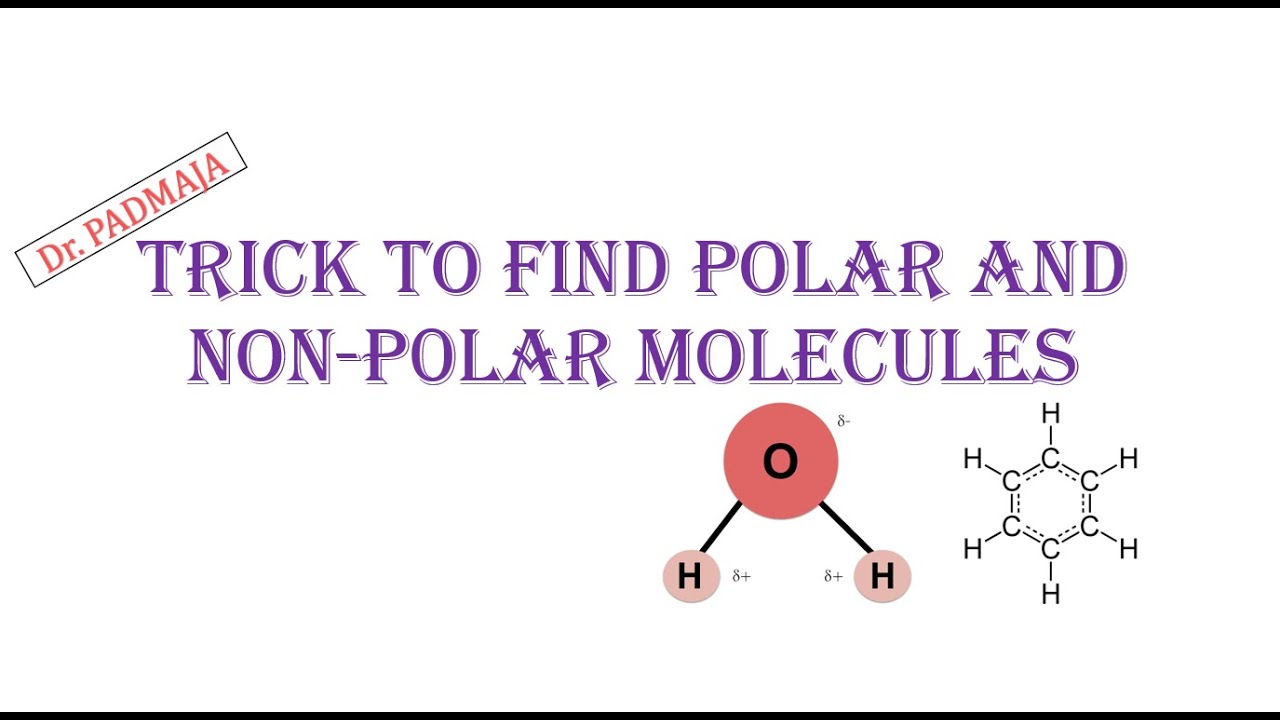 Trick to find polar and non polar molecules//How to find the given molecule is polar or nonpolar