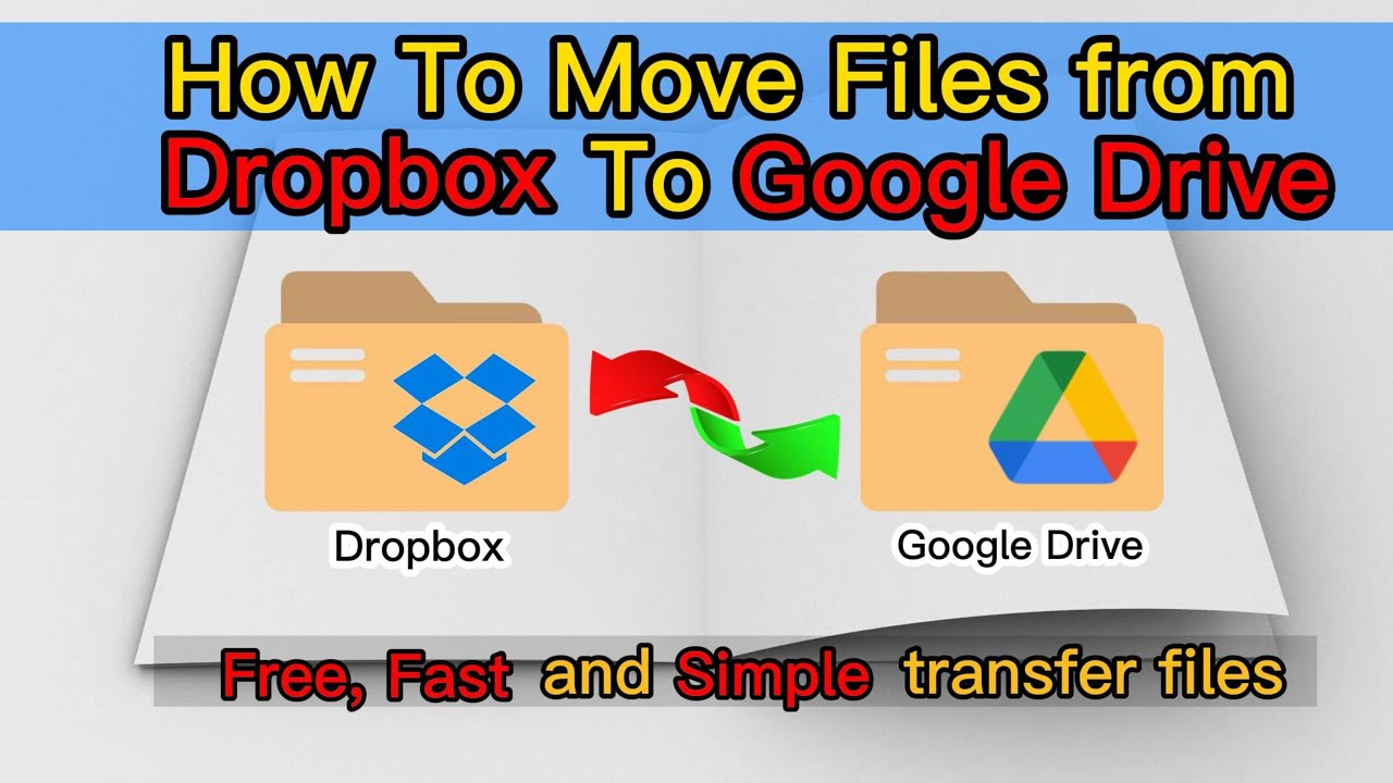 How To Transfer Dropbox Files to Google Drive (2022)