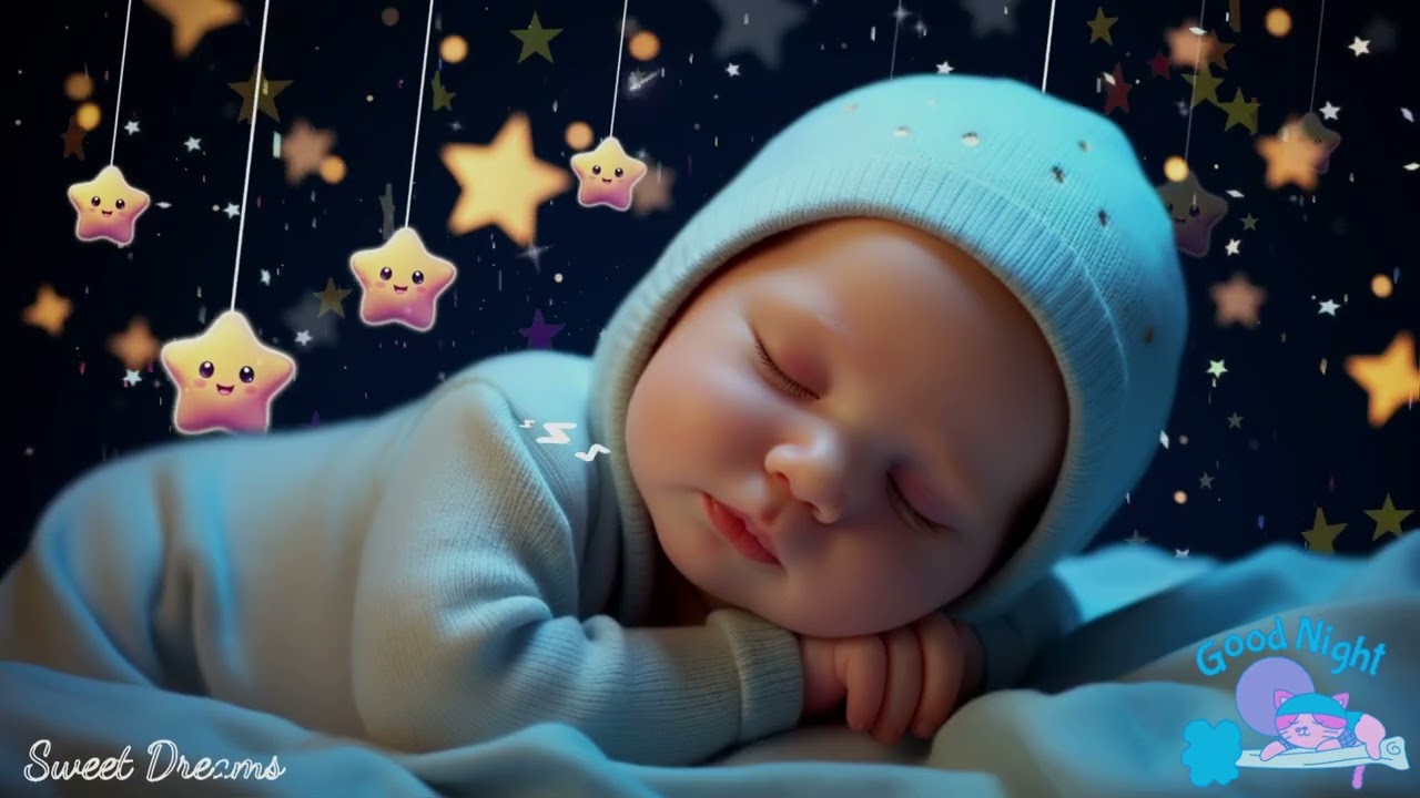 Overcome Insomnia in 3 Minutes 🌙 Baby Sleep Music | Mozart & Brahms Lullabies for Sweet Dreams 🎵