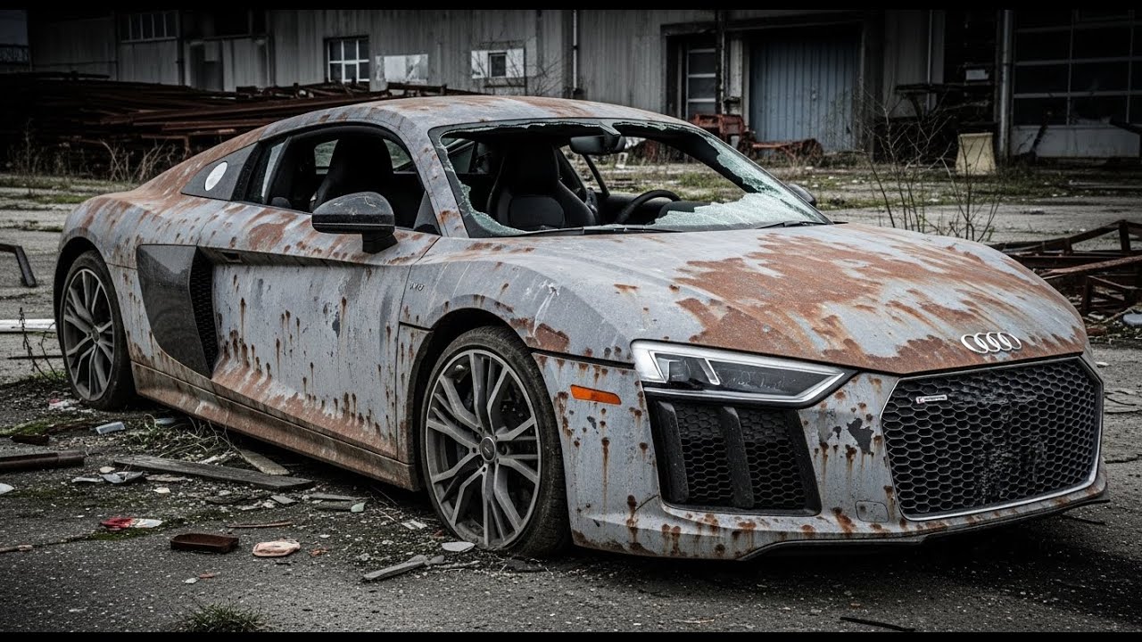 ASMR Car Restoration! 2016 Audi R8 V10 Full Restoration from Rust to Suzuka Grey Metallic