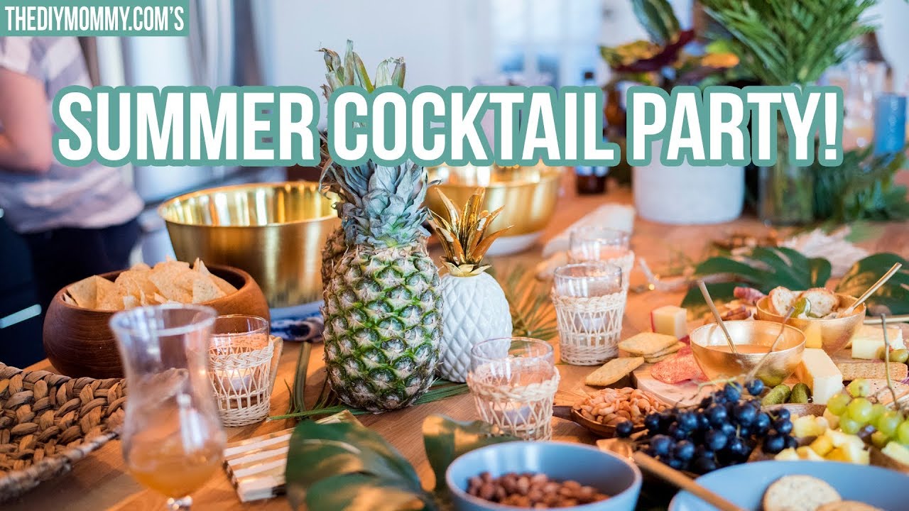 Summer Cocktail Party Ideas | Tiki Inspired Recipes & Decor