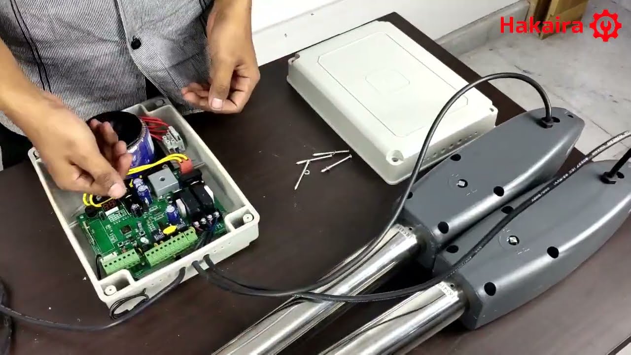 Alat pembuka pagar otomatis - swing gate opener - hakaira surabaya