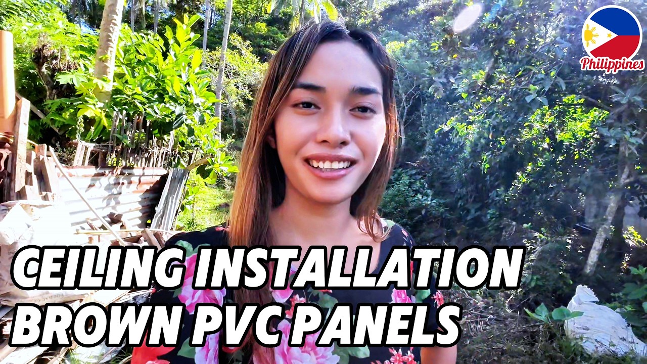 🇵🇭 Homestead Construction- Brown Ceiling PVC Panels- Do You Like The Wood Look?