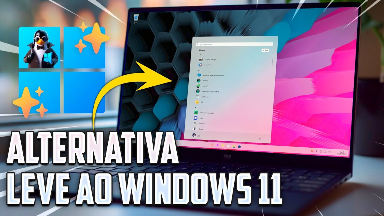 ADEUS WINDOWS? Alternativa ao Windows 11 com Android e sem TPM! Linuxfx 11.4.4