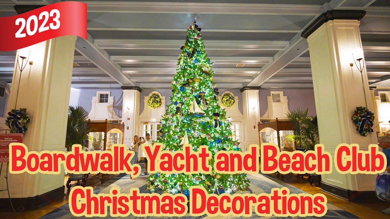 Boardwalk, Yacht and Beach Club Christmas Decorations - 2023