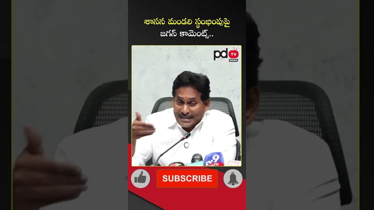 YS Jagan Comments On AP Legislative Council Suspension : #shorts #pdtvnews