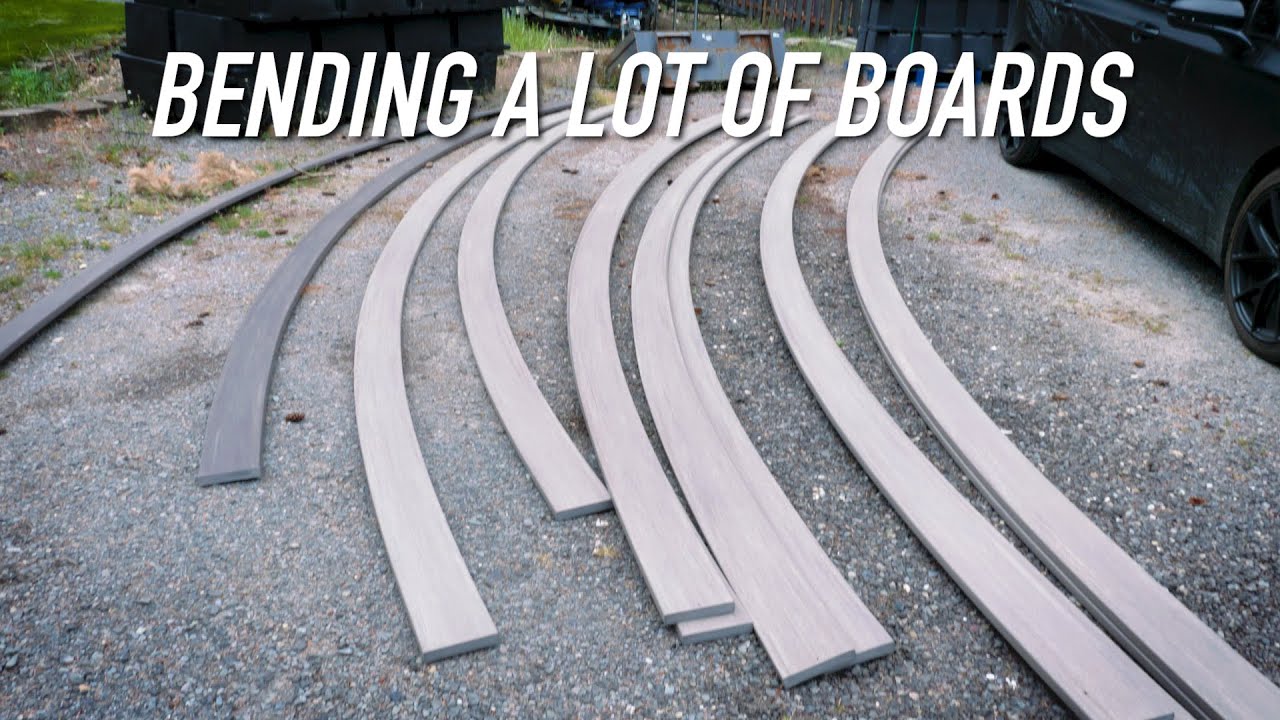 Build Update: Bending Boards For A Big Deck || Dr Decks