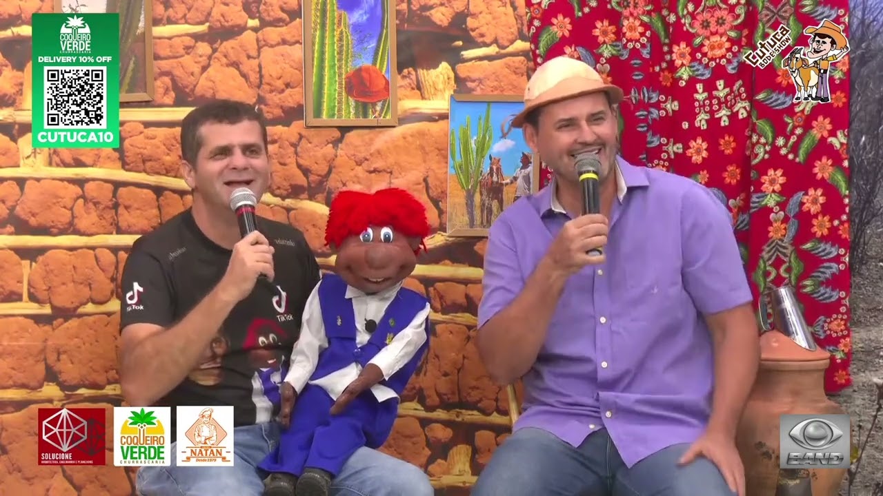Programa Cutuca Bode Show. Forró Pé de Serra e muito humor com o Boneco Luizinho dando um show.