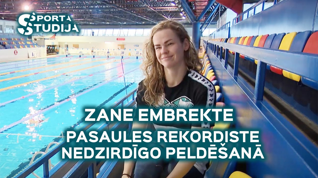 Zane Embrekte - pasaules rekordiste nedzirdīgo peldēšanā