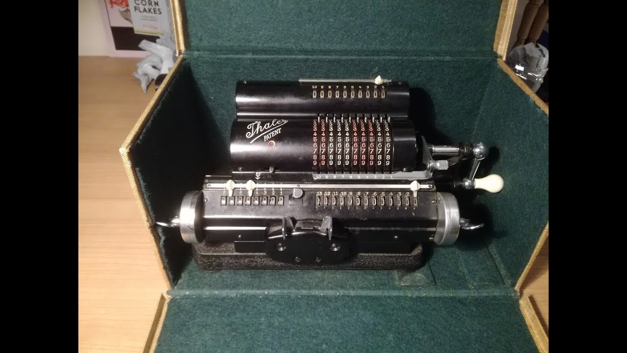 Mechanical calculator thales patent
