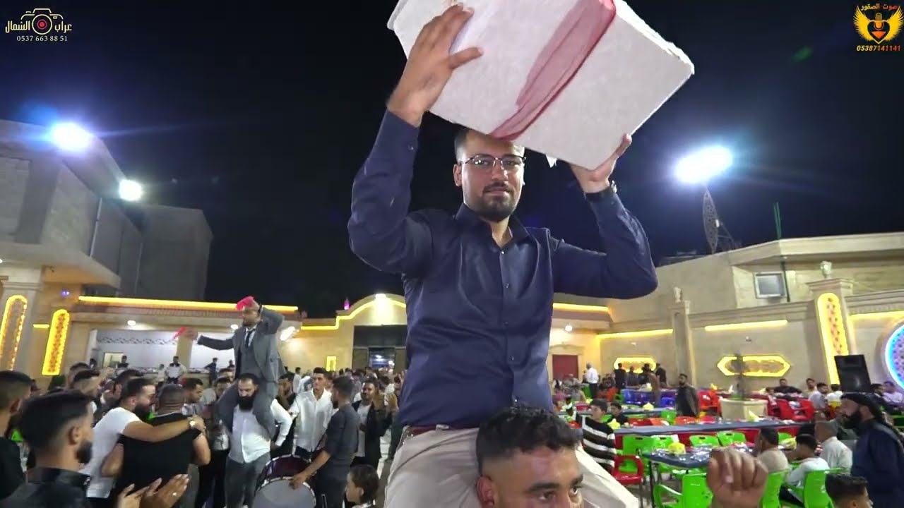 افراح عشيرة العجيل اهالي قرية شمارين العريس عبد الرزاق حمادة الفنان احمد الفراتي جزء 3