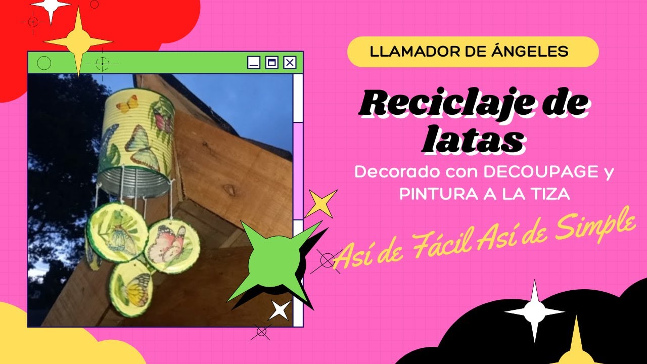 DiY | DECOUPAGE EN LATAS | RECICLAJE DE LATAS | ARTESANÍA PARA EL JARDÍN