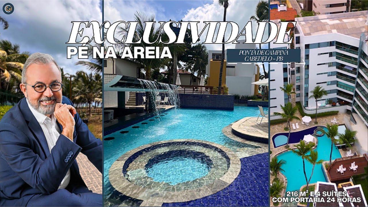 Pé na Areia com Estilo! Viva em Ponta de Campina no Morada do Atlântico! Mobiliado