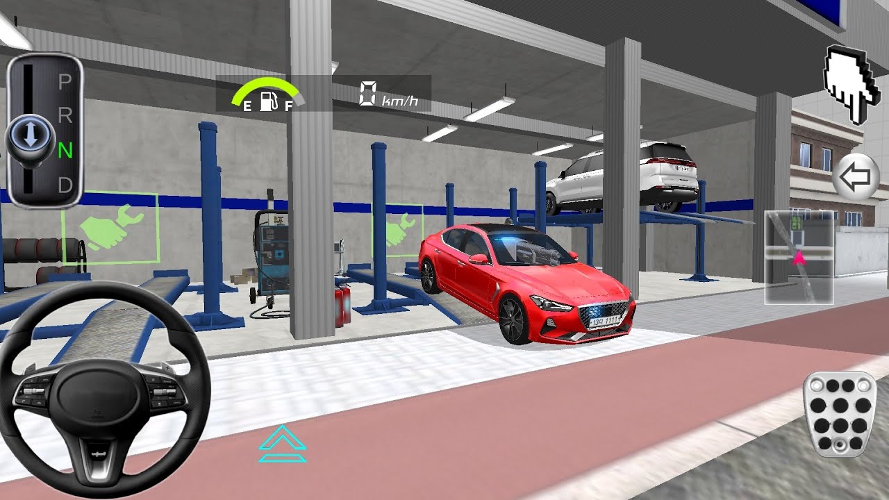 New Red Mercedes Benz For Servicing- 3d Driving Class android game || Car Game #gameplay #cargame