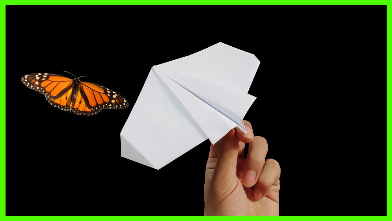 La forma sencilla de plegar un avión en forma de mariposa es fácil de plegar ver 60