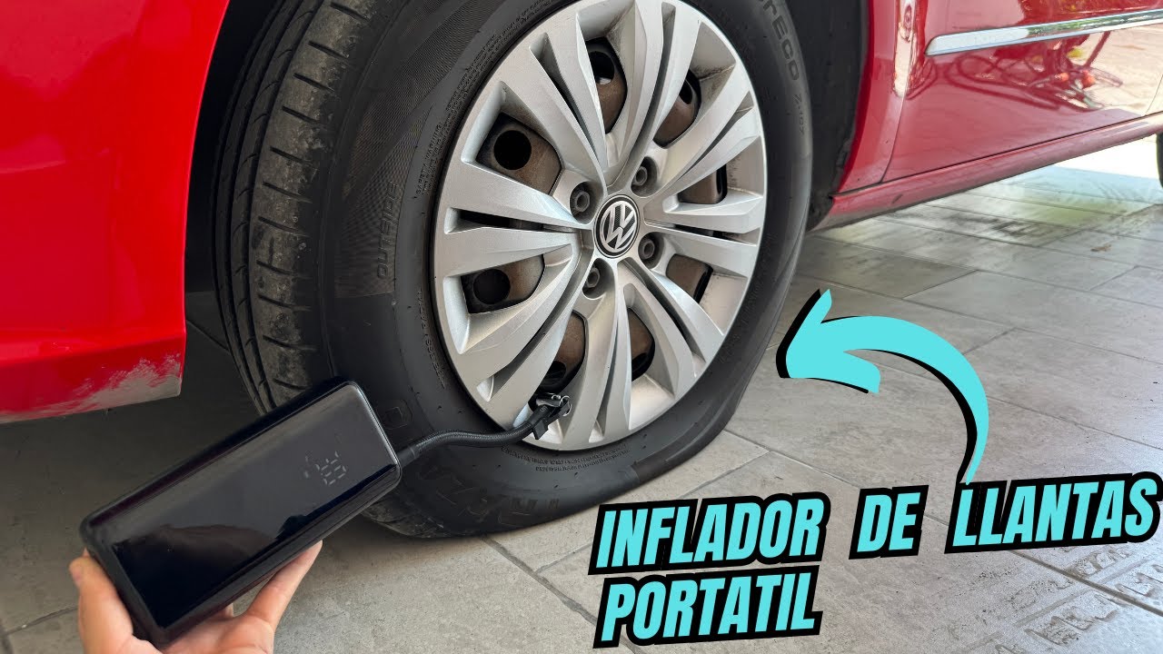PROBANDO EL INFLADOR DE LLANTAS PORTATIL - COMPRESOR DE AIRE