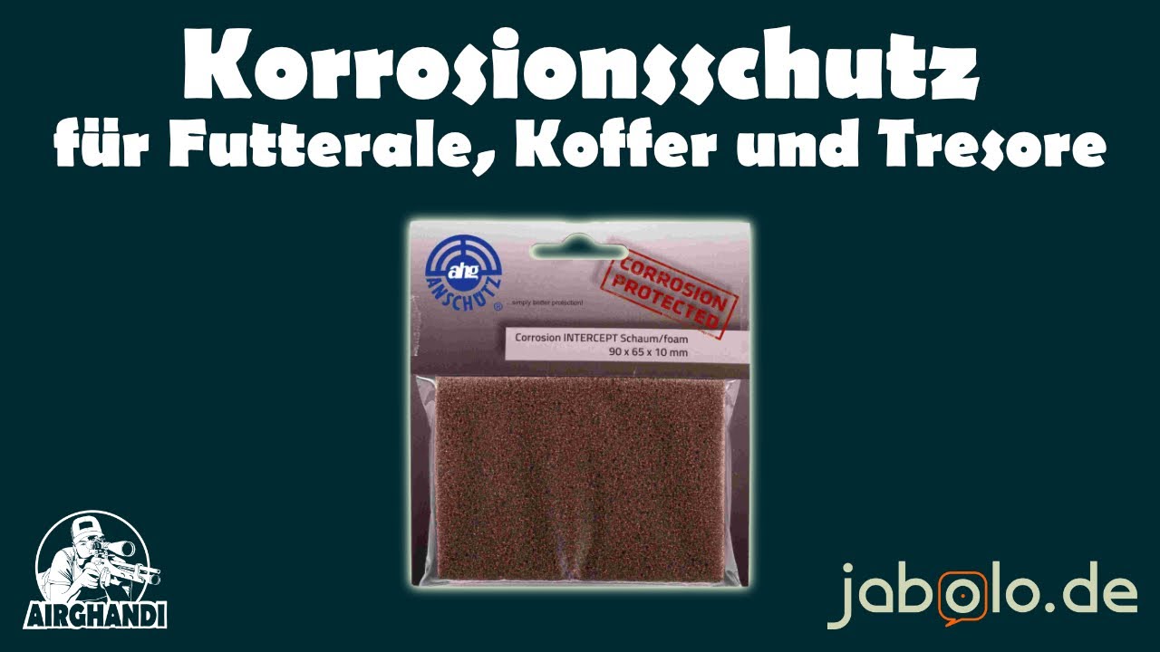 Korrosionsschutz f&uuml;r Futterale, Koffer und Tresore