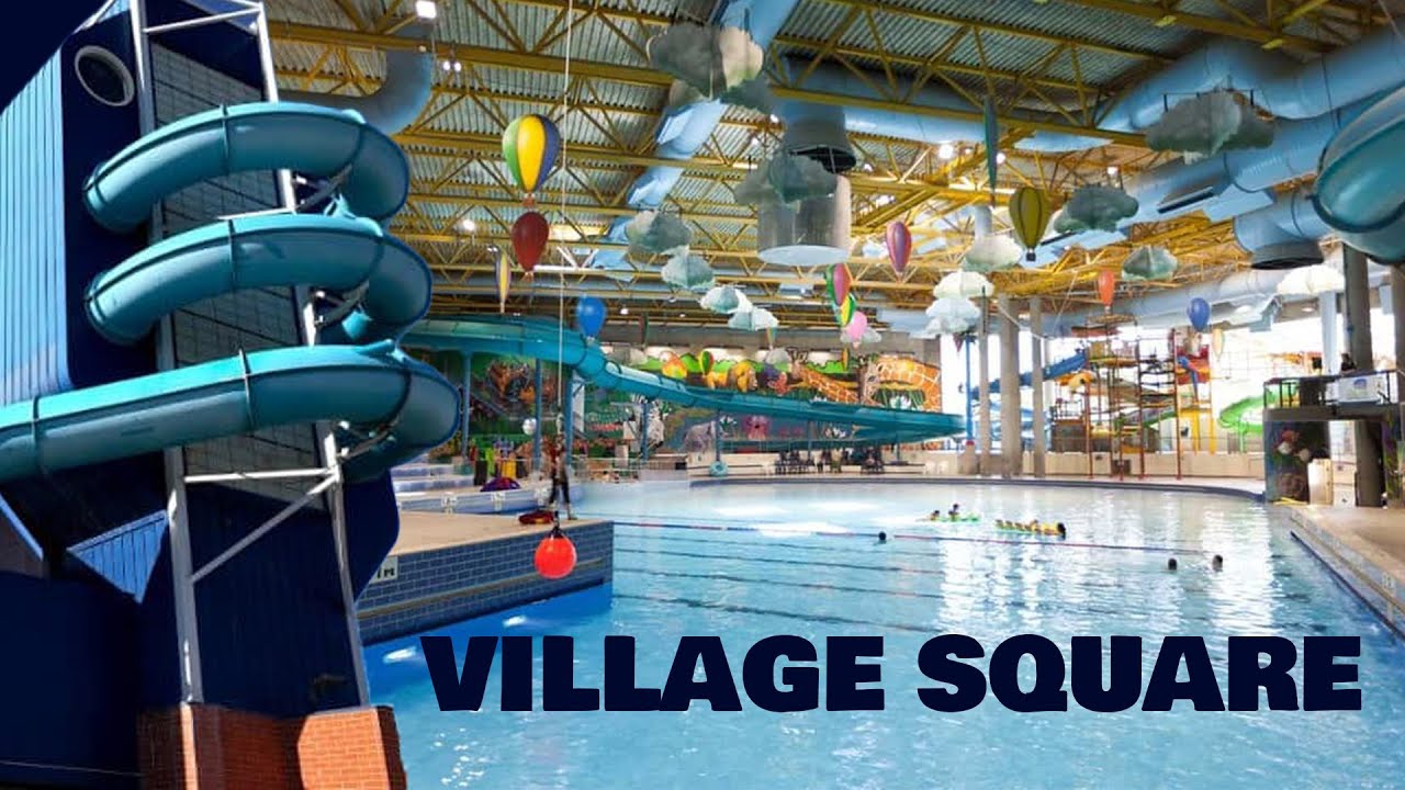 Village Square Leisure Center All Waterslides POV, Calgary Waterpark