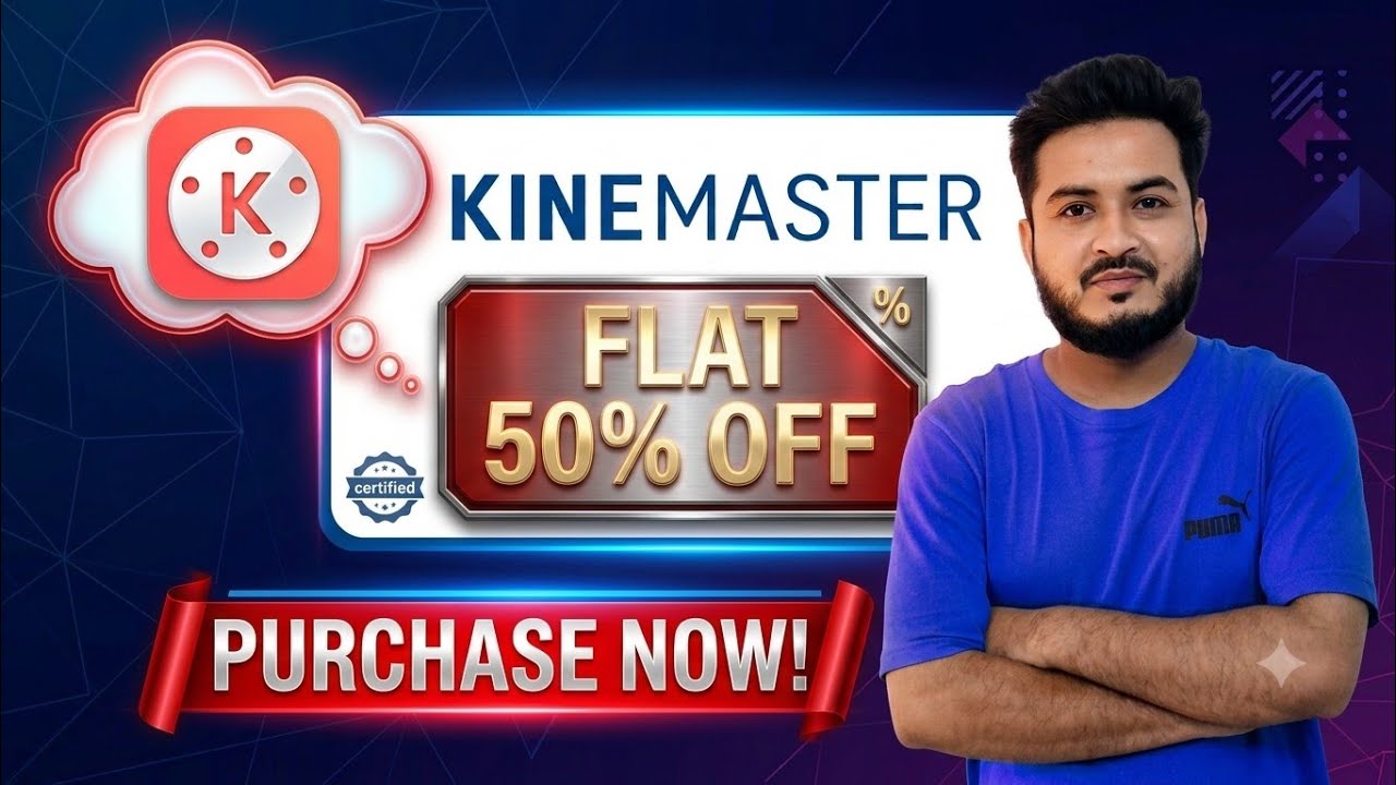 how to purchase kinemaster free flat 50% | dewali offer @bluffNekey @KineMaster