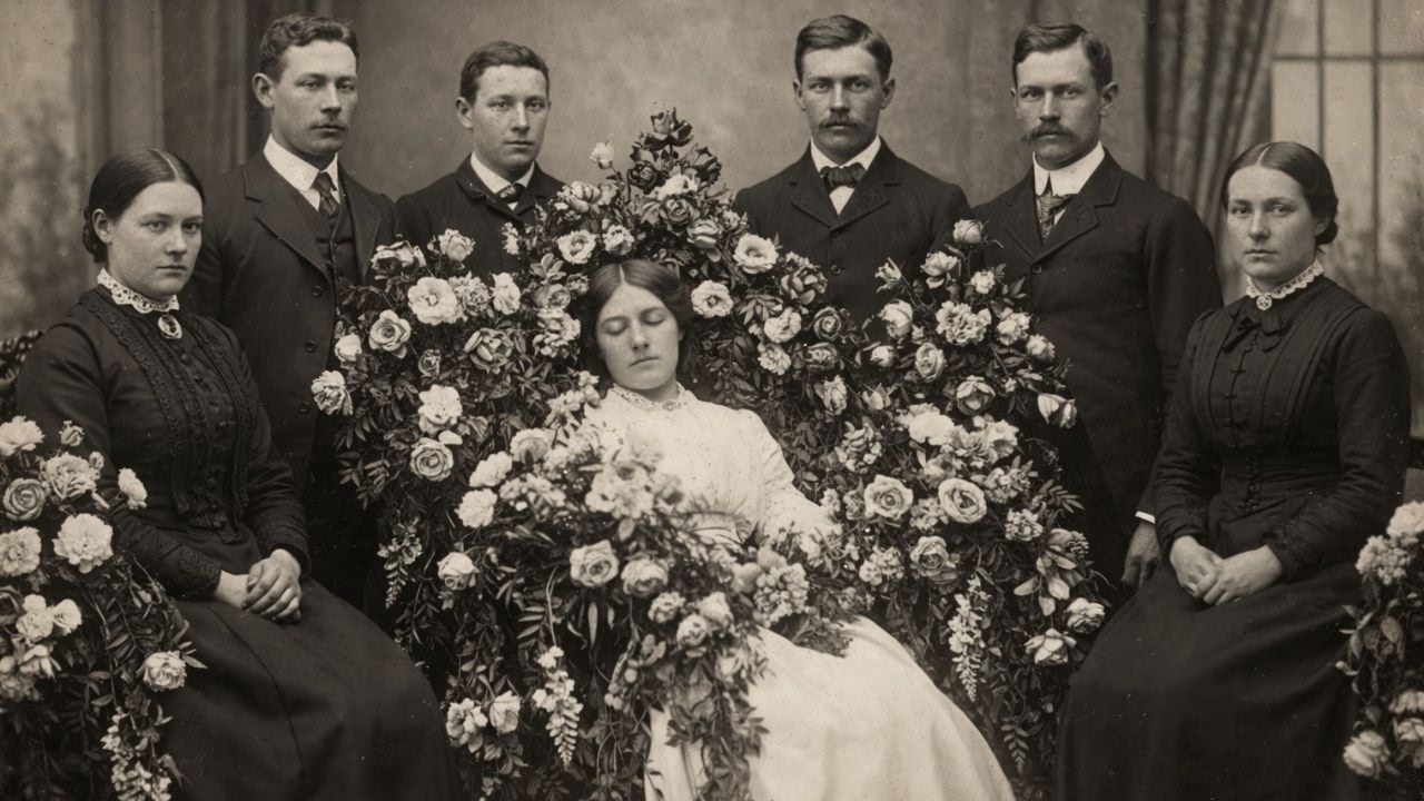 The Funeral Photograph with a Murderer Lurking in the Background (1902)