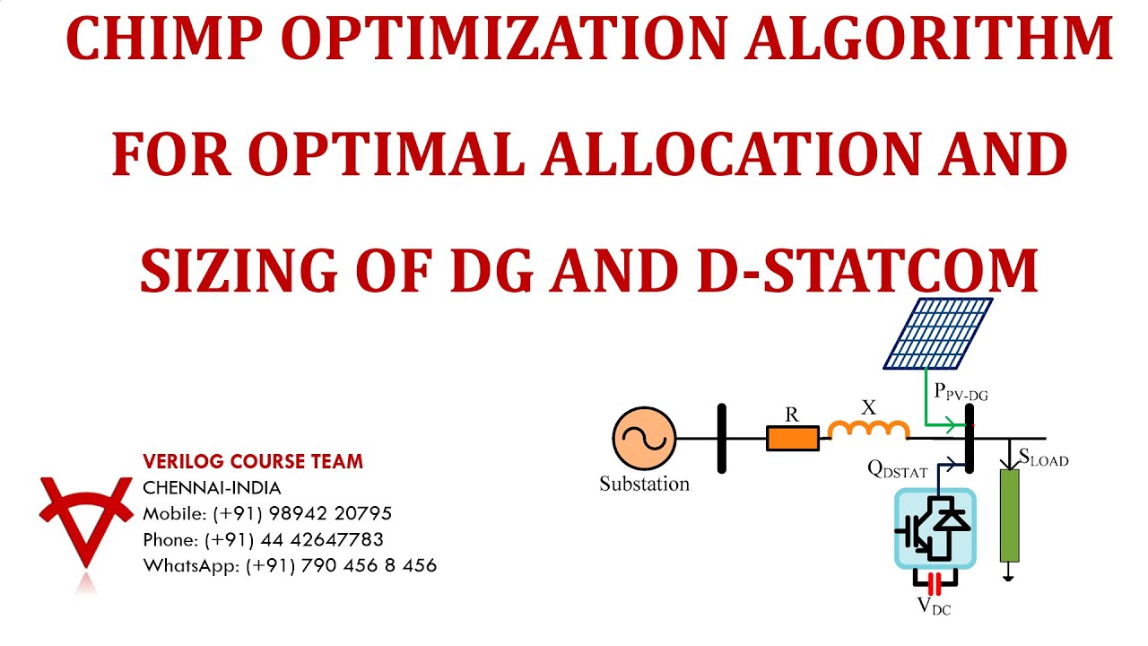 CHIMP OPTIMIZATION ALGORITHM FOR OPTIMAL ALLOCATION AND SIZING OF DG AND D STATCOM