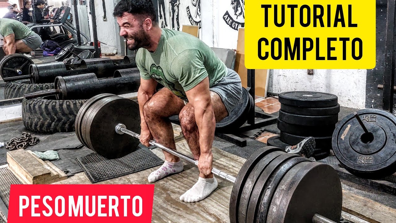 PESO MUERTO POWERLIFTING (TUTORIAL COMPLETO) Incrementa GLUTEOS y FUERZA