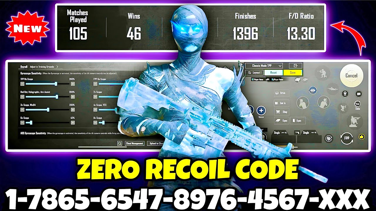 🔥Bgmi sensitivity settings 2026 🥵 | Bgmi best sensitivity settings 😱| Zero recoil sensitivity bgmi.