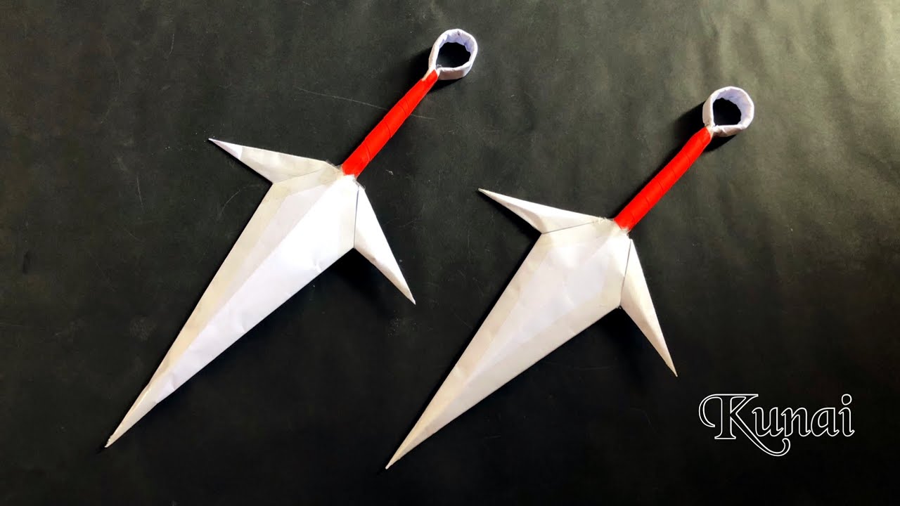 สอนวิธีพับคุไนอาวุธลับของ โฮคาเงะรุ่น4 | How to make kunai naruto ninja weapon