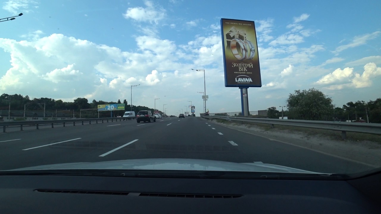 Sony FDR-X3000 (Test 2, Daylight. Driving in Kiev)