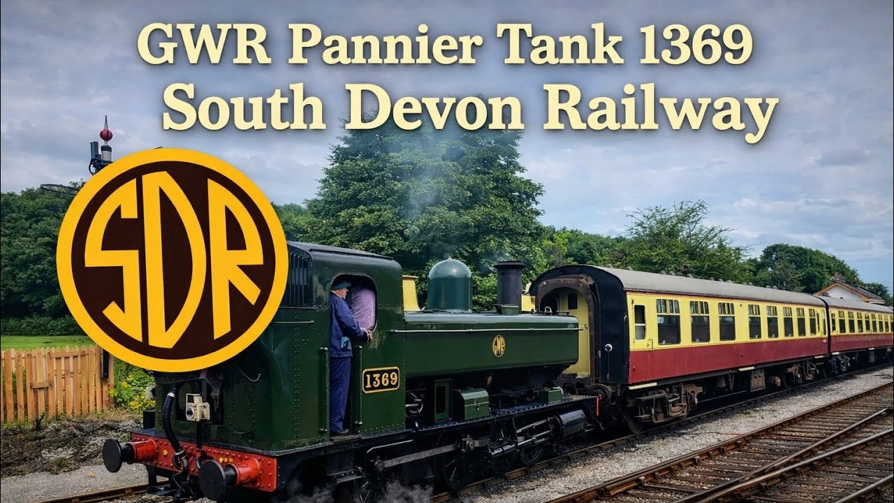 South Devon Railway (SDR) - 1369 - GWR - 0-6-0 Pannier Tank Engine - 18 June 2023