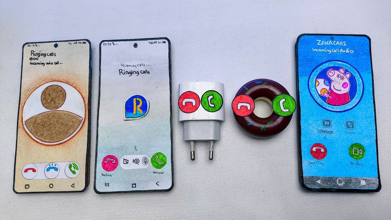 Pixel 8 Threema vs Galaxy s24 Truecaller vs Charger vs Donuts vs Htc U23 Skype Pig incoming call