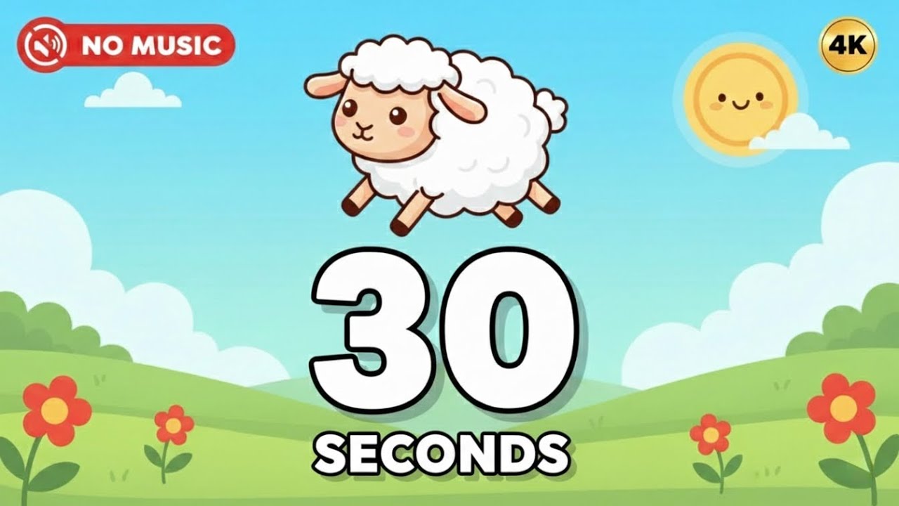30 seconds Silent Pomodoro Timer — No Sound, No Music | Study & Focus ⏱️4K