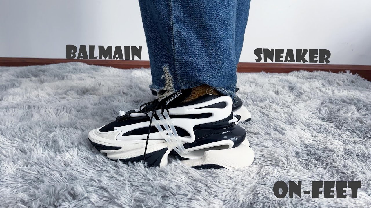 Balmain Black Sneaker UNBOXING & On Feet