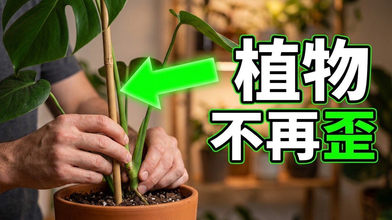 植物長歪怎麼辦？掌握7大關鍵讓你的植栽挺拔又美觀