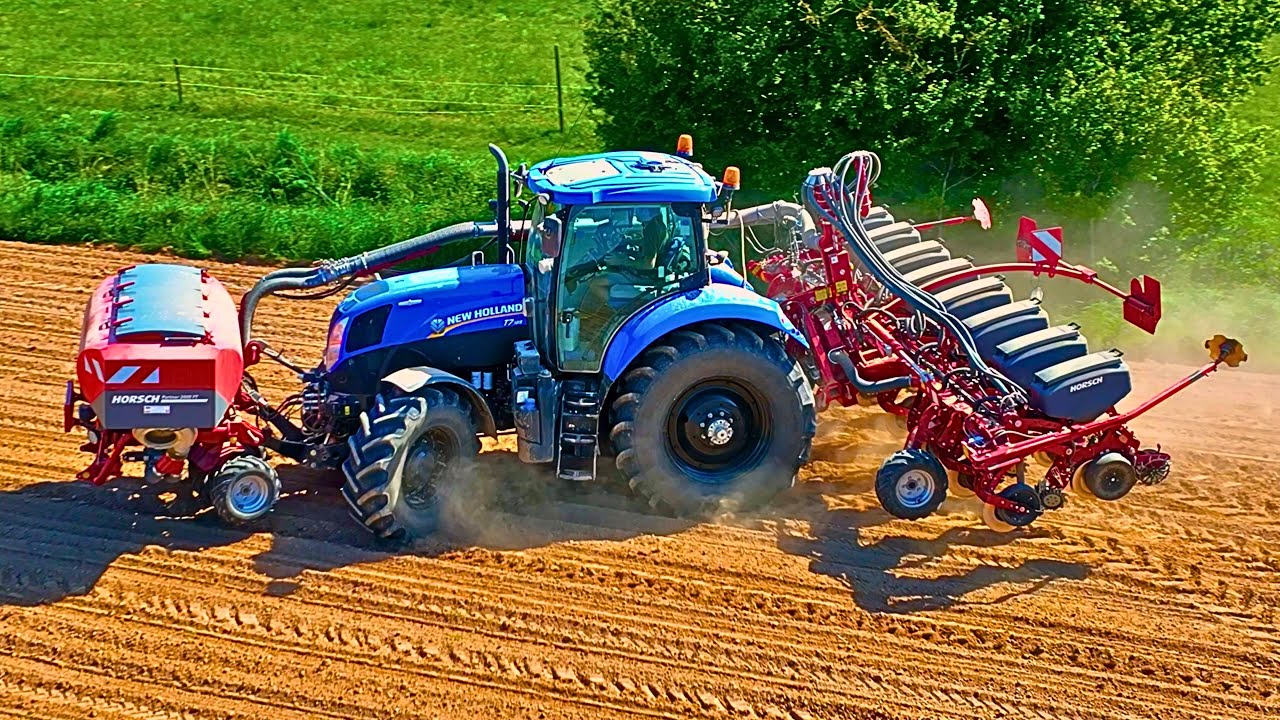 🌽 SEMIS de MAÏS 2025 : NEW HOLLAND T7 & FULL HORSCH 😎💨