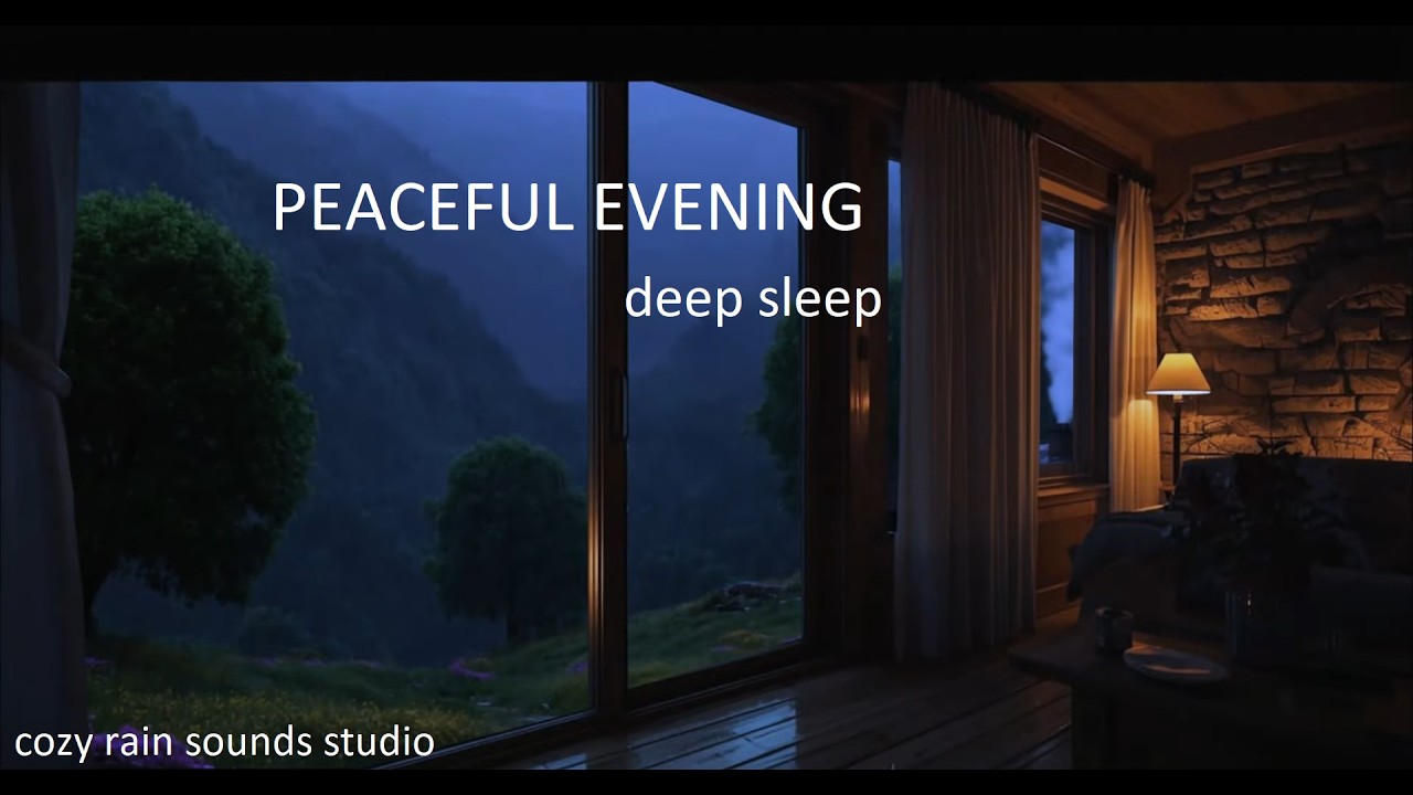 Gentle Rain From A Cozy Mountain House 5 hours 🌧️ | Cozy Rain Sounds for Sleep & Relaxation