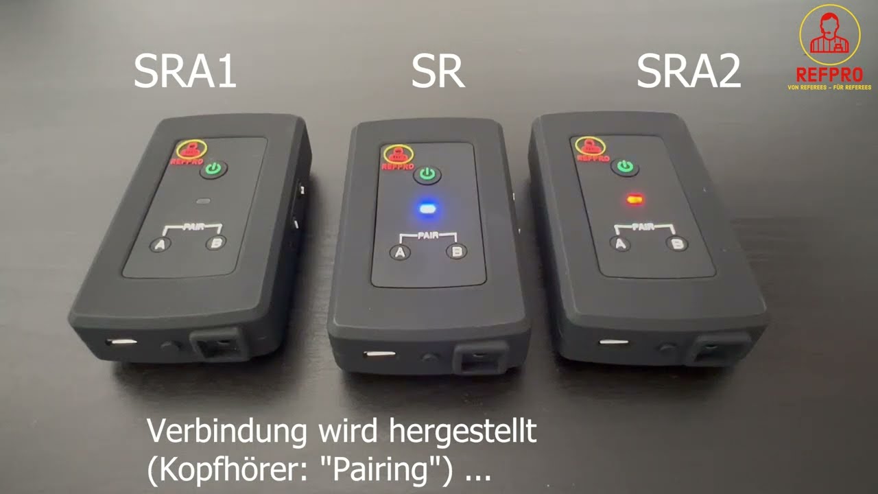 REFPRO - Schiri-Headset V2.0 verbinden / pairen / connecten