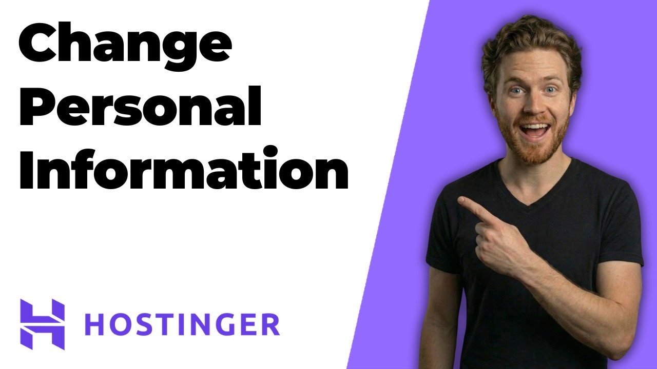 How To Change Personal Information In Hostinger (2026 Easy Guide)