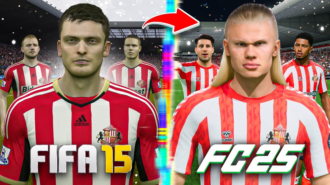 I Rebuild Sunderland From FIFA 15 to FC 25!