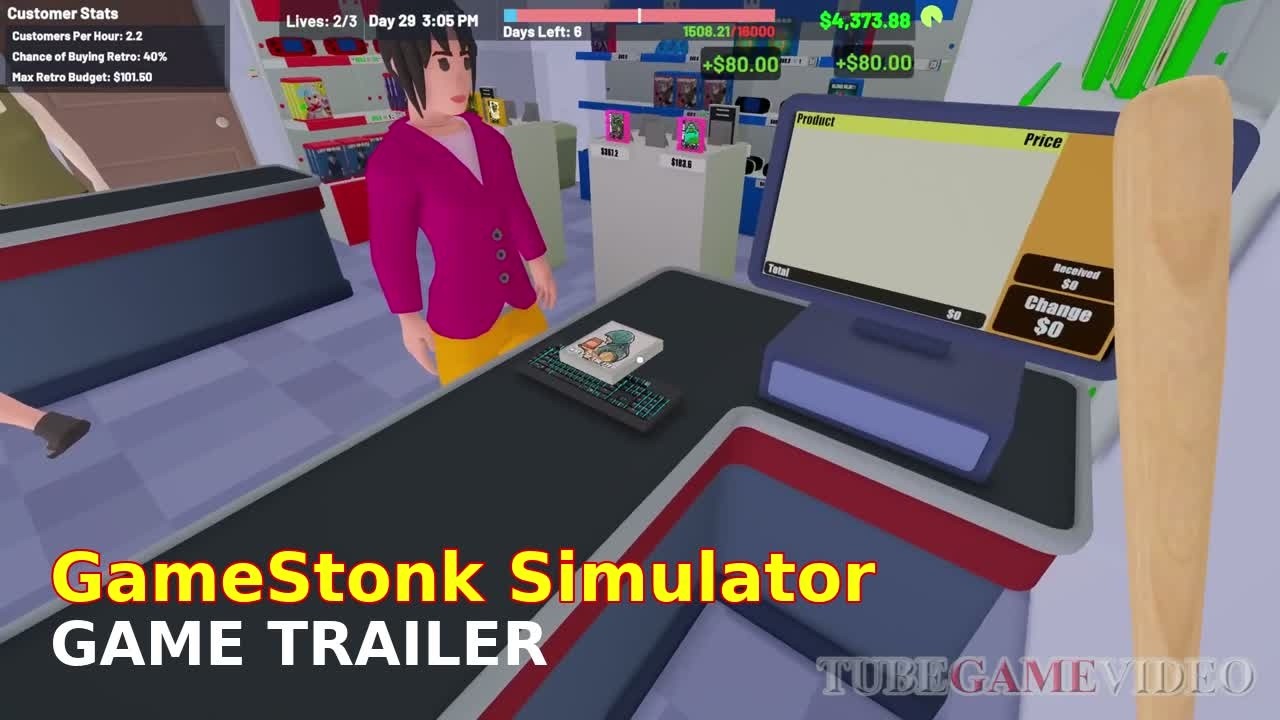 Трейлер Gamestonk Simulator &ndash; хаос в магазине в стиле рогалика в 2025 году