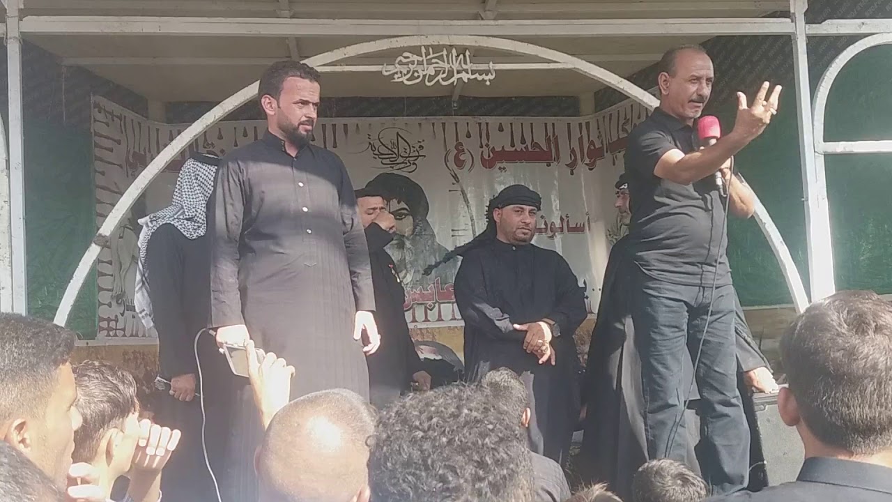 الرادود ظاهر الخيكاني في الحمزه الغربي ع مع المبدع الشاعر سعد الكصيري