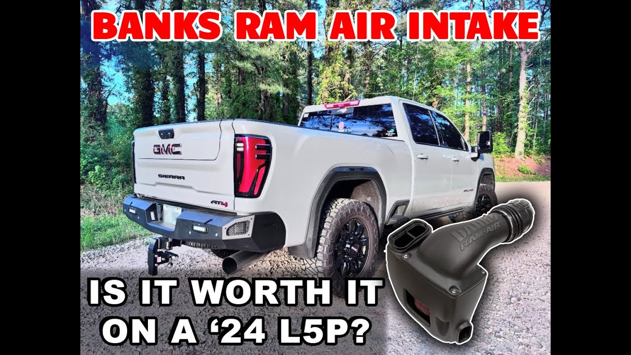 2024 L5P Duramax Before/After Banks New Ram Air Cold Air Intake